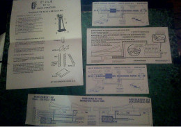 Lot De Documentation Sur Les Maquette Ferroviaires Plans D'assenblages Et De Branchements De Circuits .. - Sonstige & Ohne Zuordnung