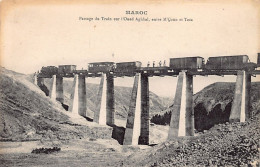 Maroc - Passage Du Train Sur L'Oued Aghbal, Entre M'Çoun Et Taza - Ed. D. Millet  - Autres & Non Classés