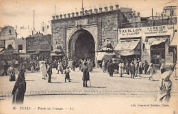 Tunisie - TUNIS - Porte De France - Magasin J. A. Meyer - Catania - Ed. Lévy & Fils - Yvorra & Barlier 36 - Tunisia
