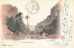 Algérie - Gorges D'El Kantara - Ed. J. Geiser AQUARELLÉE 56 - Other & Unclassified