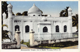 Trinidad - PORT OF SPAIN - Mohammedan Temple - Mosque - Publ. Unknown 14 - Trinidad