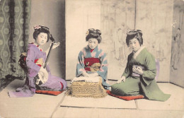 Japan - Three Geishas Playing Music - Autres & Non Classés