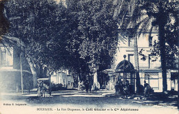BOUFARIK - La Rue Duquesne, Le Café Glacier Et La Compagnie Algérienne - Ed. E. Seigneurie  - Autres & Non Classés