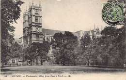 England - LONDON Westminster Abbey From Dean's Yard - Publisher Levy LL. 40 - Westminster Abbey