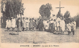 Ethiopia - GAMBO - The Courtyard Of The Mission - Publ. Les Voix Franciscaines  - Ethiopie