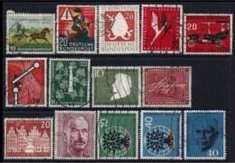 ● GERMANIA R.F.T. 1952 /60 ֍ Vari Con Serie Complete ● N. 47 . . 217 Usati ● Cat. 61,70 € ️● Lotto 4753 ️● - Used Stamps