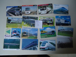 JAPAN  USED TICKETS METRO BUS TRAINS CARDS    LOT OF 16  FREE SHIPPING TRAIN TRAINS - Trains