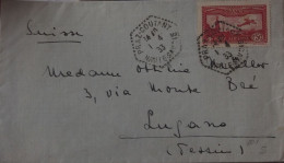 FRANCE Poste Aérienne 1933 PA5 De PRAZ VERS LAUZANNE - 1927-1959 Oblitérés