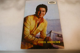 Autographed Signed Postal Card Photo Picture Entertainment Music Musicians Artist Famous People Vintage CHRIS ANDREWS - Musique Et Musiciens
