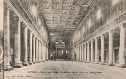 ITALIE - Roma - Interno Della Basilica Di S. Maria Maggiore - Édifice De Culte - Carte Postale Ancienne - Autres & Non Classés