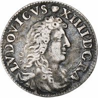 France, Louis XIV, 4 Sols Des Traitants, 1675, Lyon, Argent, TTB, Gadoury:103 - 1643-1715 Ludwig XIV.