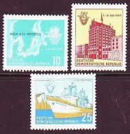 1962. DDR. Baltic Week, Rostock. MNH. Mi. Nr. 898-900 - Neufs