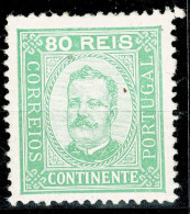 Portugal, 1892/3, # 76 Dent. 12 3/4, MH - Unused Stamps