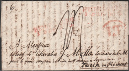 374 - 31.08.1835 - Lettera Da Heidelberg (Baden) A Torino (Relazioni Di Viaggio Con Riferimenti Al Colera In Piemonte), - Préphilatélie