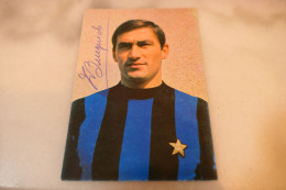 Autographed Signed Postal Card Photo Picture Famous People Vintage BURGNICH TARCISIO - Football