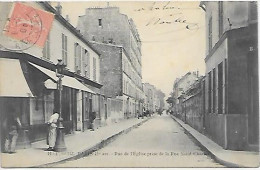 CPA Paris Rue De L'Eglise Prise De La Rue Saint-Charles - District 15