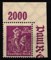 Deutsches Reich 241 P OR Postfrisch Vom Eckrand #NL639 - Autres & Non Classés