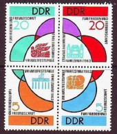 1962. DDR. World Festival Of Youth And Students, Helsinki. MNH. Mi. Nr. 901-04 - Unused Stamps