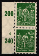 Deutsches Reich 244 Pln Postfrisch Plattennummer 4 #NL722 - Altri & Non Classificati