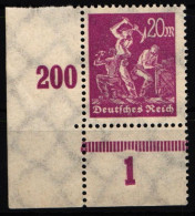 Deutsches Reich 241 Postfrisch Vom Eckrand #NL640 - Autres & Non Classés