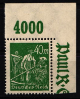 Deutsches Reich 244 P OR Postfrisch Vom Eckrand #NL720 - Autres & Non Classés