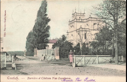 BELGIQUE - Contich - Barrière Et Château Van Issenhoven - Edit. Van Der Bosch Soeurs - Colorisé - Carte Postale Ancienne - Kontich