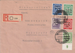 Allemagne Zone Soviétique Lettre Recommandée Klingenberg 1948 - Lettres & Documents
