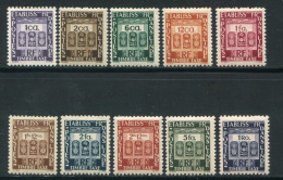 INDE- Taxe Y&T N°19 à 28- Neufs Sans Charnière ** - Unused Stamps