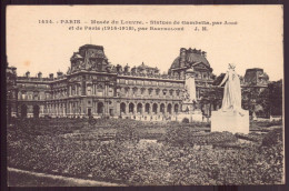 PARIS MUSEE DU LOUVRE STATUES DE GAMBETTA ET DE PARIS 75 - Museums