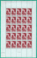 FRANCE - TIMBRE N° 753 - FEUILLE DE 25 TIMBRES NEUFS ** - Unused Stamps