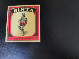 1 Big Old Matchbox Label Binta - Matchbox Labels