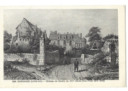 44  Guerande -  Chateau De Careil  Du XVIe Siecle Vue Prise Vers 1840 - Guérande