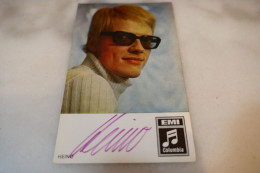 Autographed Signed Postal Card Photo Picture Entertainment Music Musicians Artist Famous People Vintage HEINO - Musik Und Musikanten
