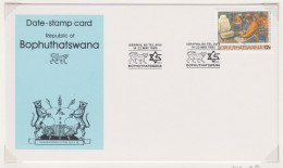 Bophuthatswana Michel-cat.-/SACC-cat. 139  Stempelkaart Met Speciale Stempel Israphil 85 - Bophuthatswana