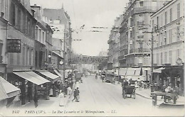 CPA Paris La Rue Lecourbe Et Le Métropolitain - Paris (15)