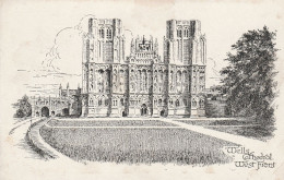 Postcard - Art - Artist Unknown - Wells Cathedral, West Front - No Card No  - Very Good - Unclassified