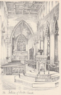 Postcard - Art - Artist Unknown -  Interior Of Boston Church - No Card No. Very Good - Unclassified