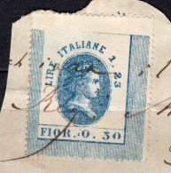 Marca Da Bollo Su Frammento - Revenue Stamps