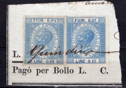 Marca Da Bollo Su Frammento - Revenue Stamps