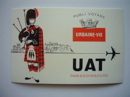 Avion / Airplane / U.A.T. / Paris - Edimbourg / URBAINE_VIE / Publi Voyage - Advertising