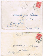 Poste Aux Armées OFFENBURG 2 Cachets Manuels BPM En Départ (flamme BPM A Raté La Cible) S/ YT 1011 LAC   (357) - Military Postmarks From 1900 (out Of Wars Periods)