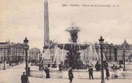 75 PARIS 08 - Place De La Concorde - Circulée 1925 - Places, Squares