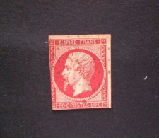 FRANCIA 1853 NAPOLEONE III 80 CENT ROSE VIF N.17Ba (YVERT) OBLITERE ANCRE - 1853-1860 Napoléon III