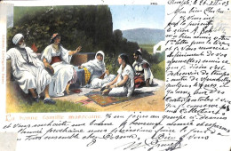 La Bonne Famille Marocaine (1903 Edit. Ludwigsohn Frères...adhésifs) - Autres & Non Classés