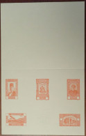 Syrie Française Essai Collectif Orange De Cinq Timbres 1934. TB - Unused Stamps