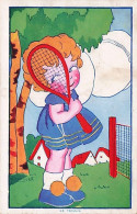  TENNIS - Illustrateur Signé Vukrizek - Enfant Au  Tennis  - Other & Unclassified