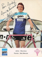 Vélo Coureur Cycliste Francais Jacky Mourioux - Team GAN Mercier -  Cycling - Cyclisme  Ciclismo - Wielrennen - Signée - Cycling