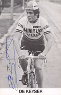 Vélo Coureur Cycliste Belge Paul De Keyser - Team Mini Flat VDB -  -cycling - Cyclisme - Ciclismo - Wielrennen Dedicace - Cyclisme