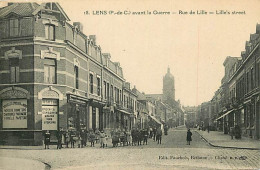62 - Lens - Avant La Guerre - Rue De Lille - Animée - CPA - Voir Scans Recto-Verso - Lens