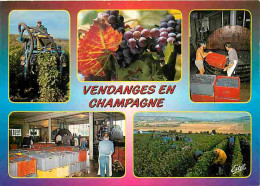 Vignes - Vendanges En Champagne - Multivues - Pressoir - CPM - Voir Scans Recto-Verso - Vignes